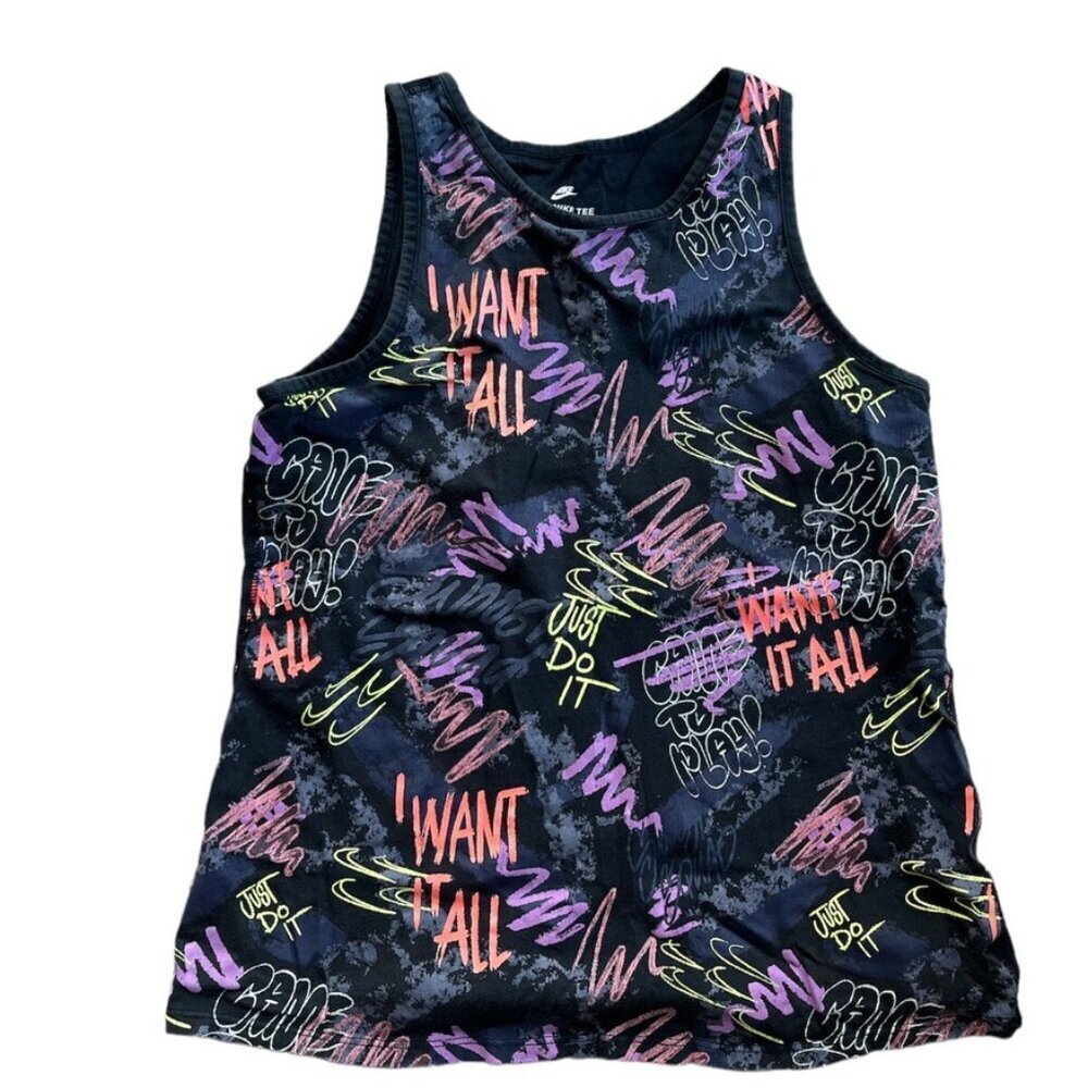 Nike pink graffiti tank and graphic Windrunner windbreaker size medium NWOT - Picture 13 of 14